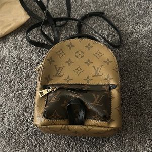 Mini backpack brown two tone new!